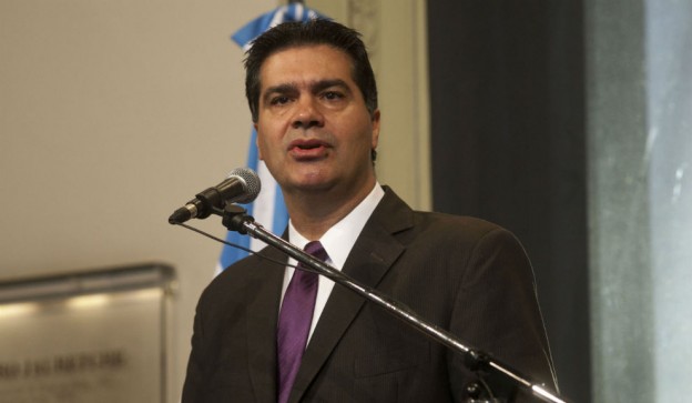 El jefe de Gabinete, Jorge Capitanich, en conferencia de prensa. FOTO: DyN