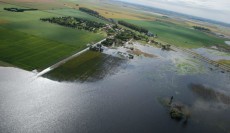 Zona inundada en los alrededores de Venado Tuerto, a fines de marzo. Gentileza: Conexión Rural