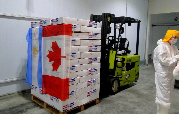 Argentina exporta por primera vez carne avícola a Canadá